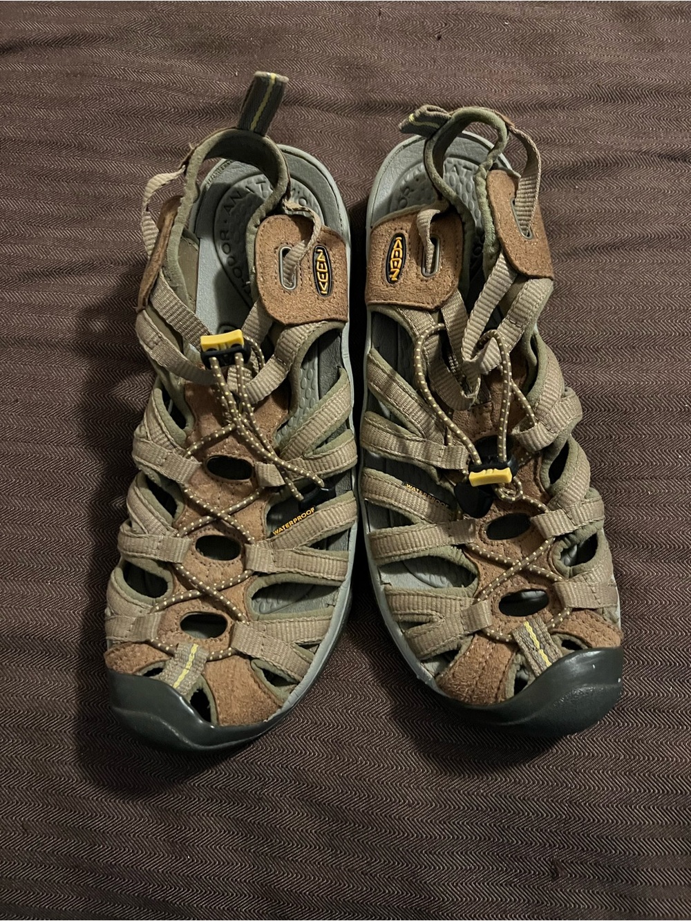 Keen Brown Whisper Waterproof Sandals Women Size 10